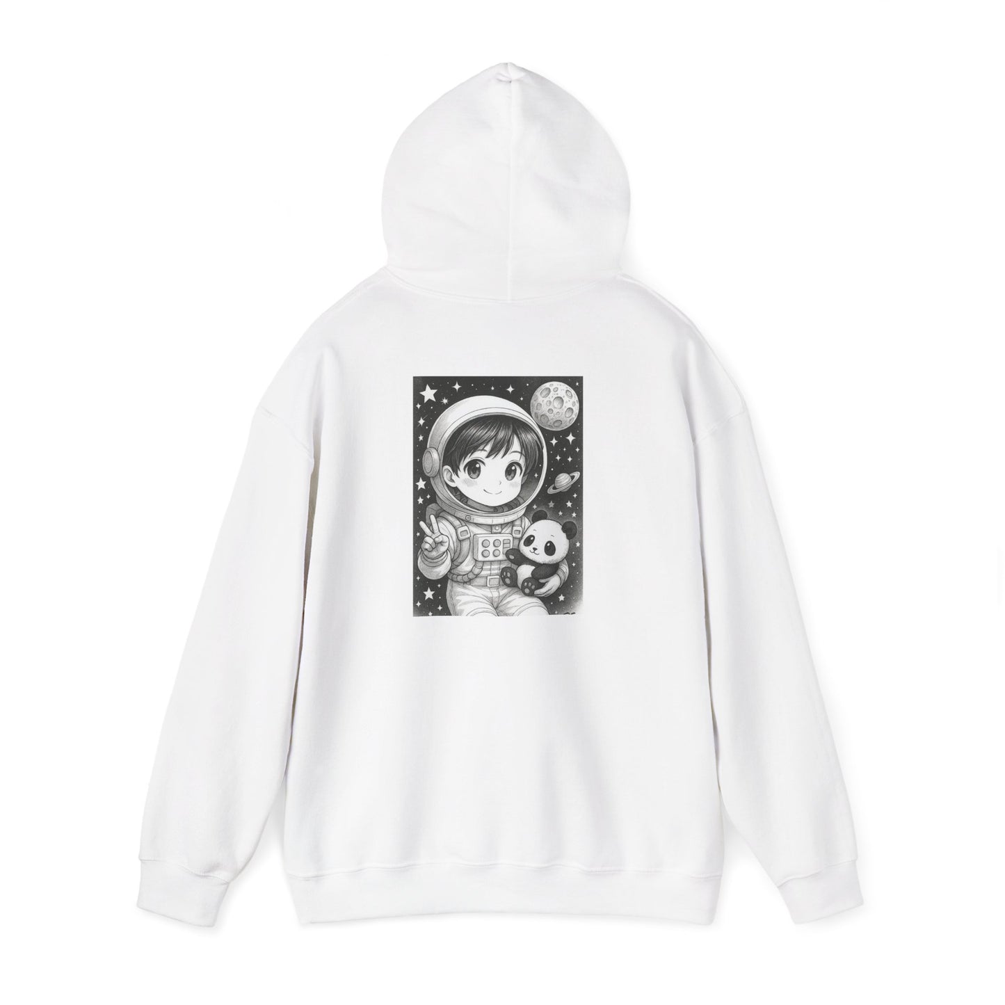 Inspirational Astronaut Hoodie, Unisex Space Sweatshirt, Motivational Gift for Dreamers, Cosmic Style, Unique Graphic Design