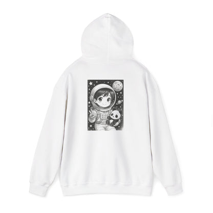 Inspirational Astronaut Hoodie, Unisex Space Sweatshirt, Motivational Gift for Dreamers, Cosmic Style, Unique Graphic Design