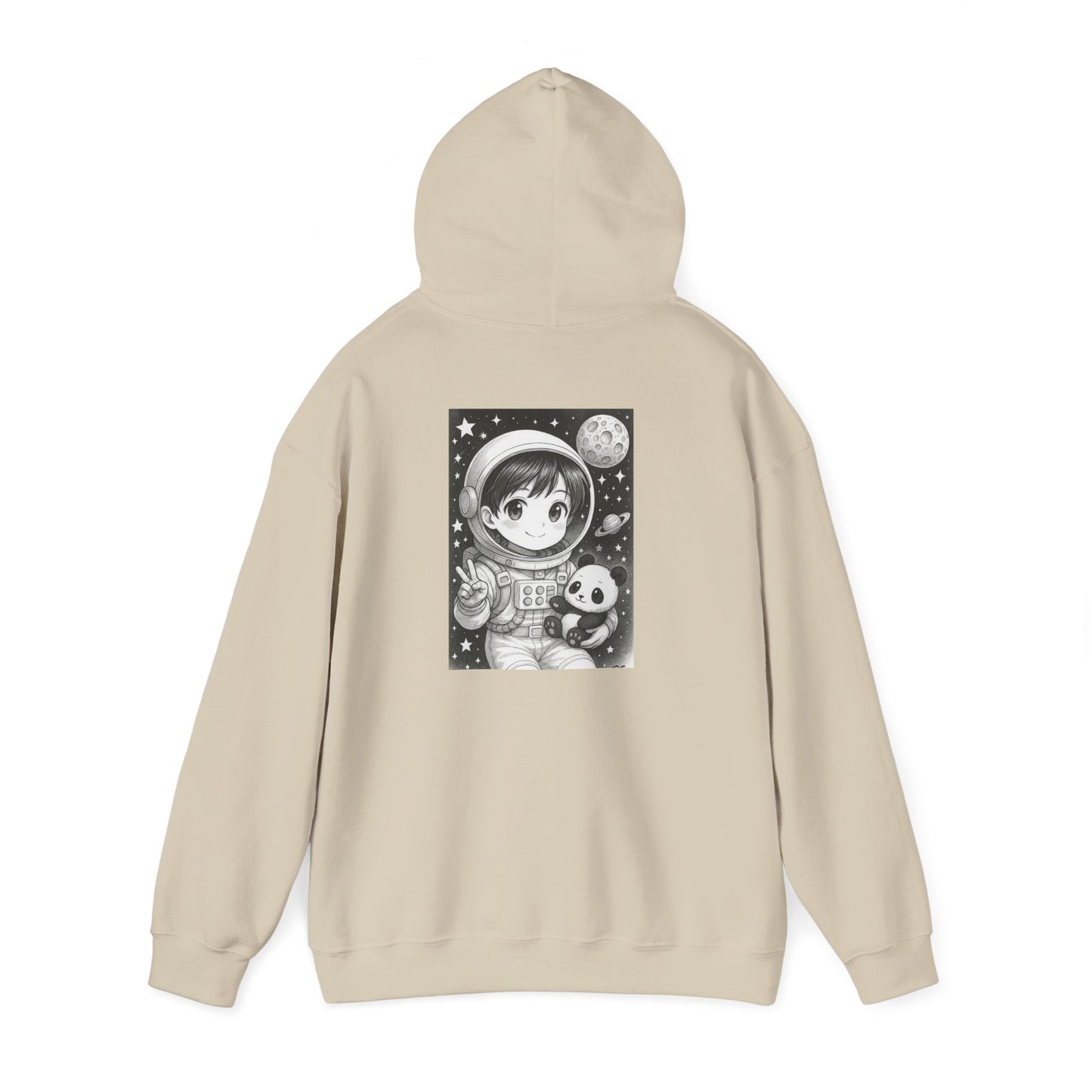 Inspirational Astronaut Hoodie, Unisex Space Sweatshirt, Motivational Gift for Dreamers, Cosmic Style, Unique Graphic Design