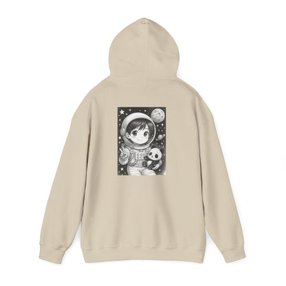 Inspirational Astronaut Hoodie, Unisex Space Sweatshirt, Motivational Gift for Dreamers, Cosmic Style, Unique Graphic Design